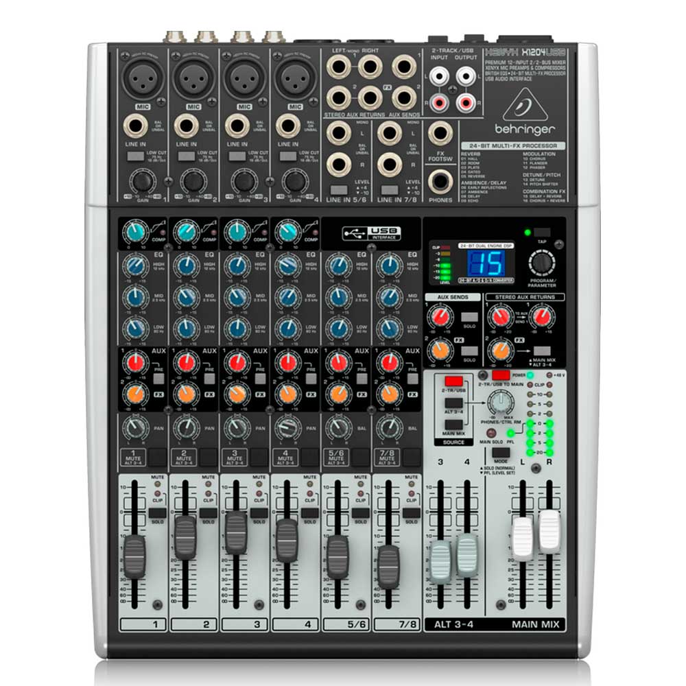 Behringer Xenyx X1204USB Mezclador con USB y Efectos