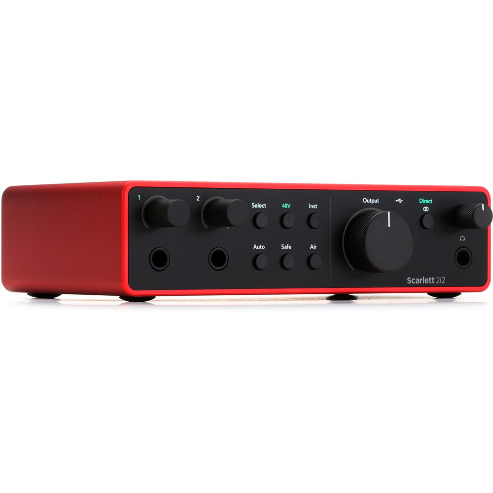 Focusrite Scarlett 2i2 4ta Generación – Interfaz de Audio USB